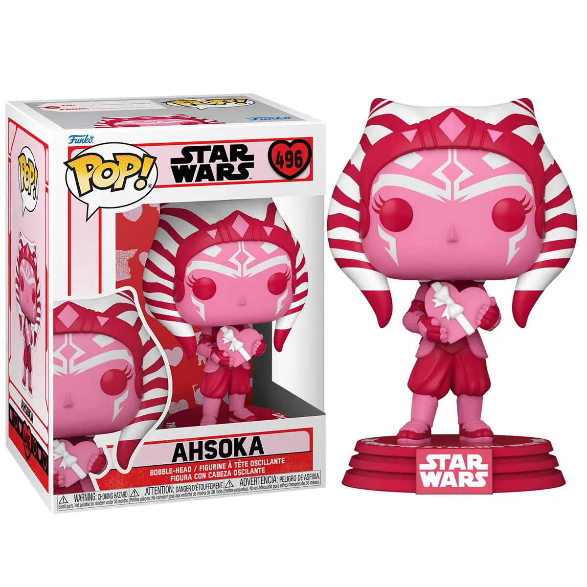 Star Wars Valentines POP! Star Wars Vinyl Figure Ahsoka 9 cm termékfotó