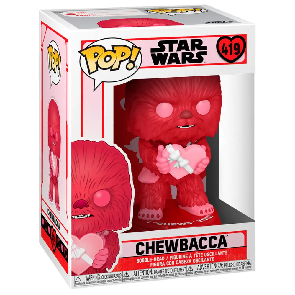 Star Wars Valentines POP! Star Wars Vinyl Figure Cupid Chewbacca 9 cm product photo
