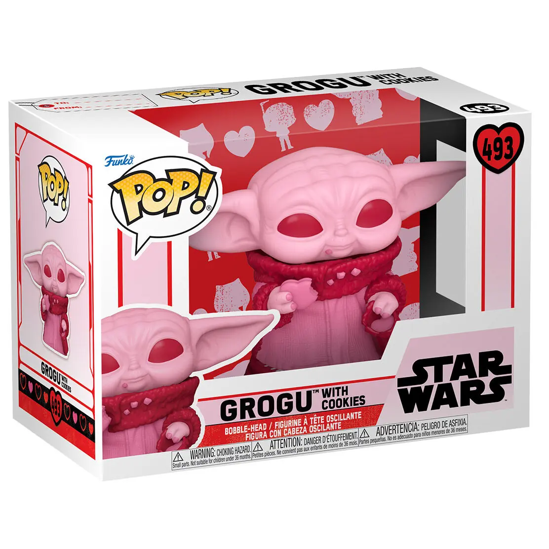 Star Wars Valentines POP! Star Wars Vinyl Figure Grogu 9 cm termékfotó