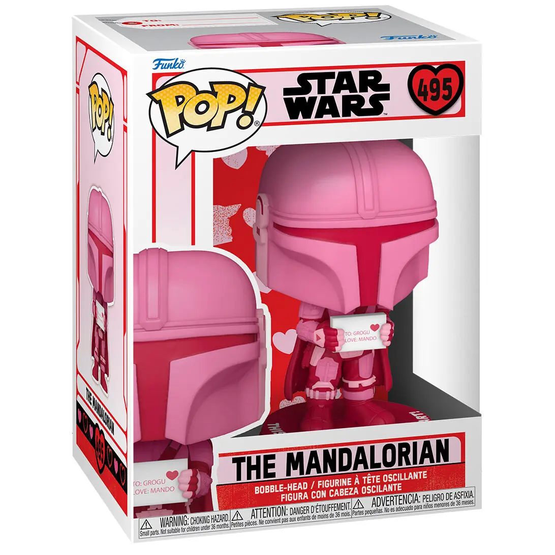 Star Wars Valentines POP! Star Wars Vinyl Figure The Mandalorian 9 cm termékfotó