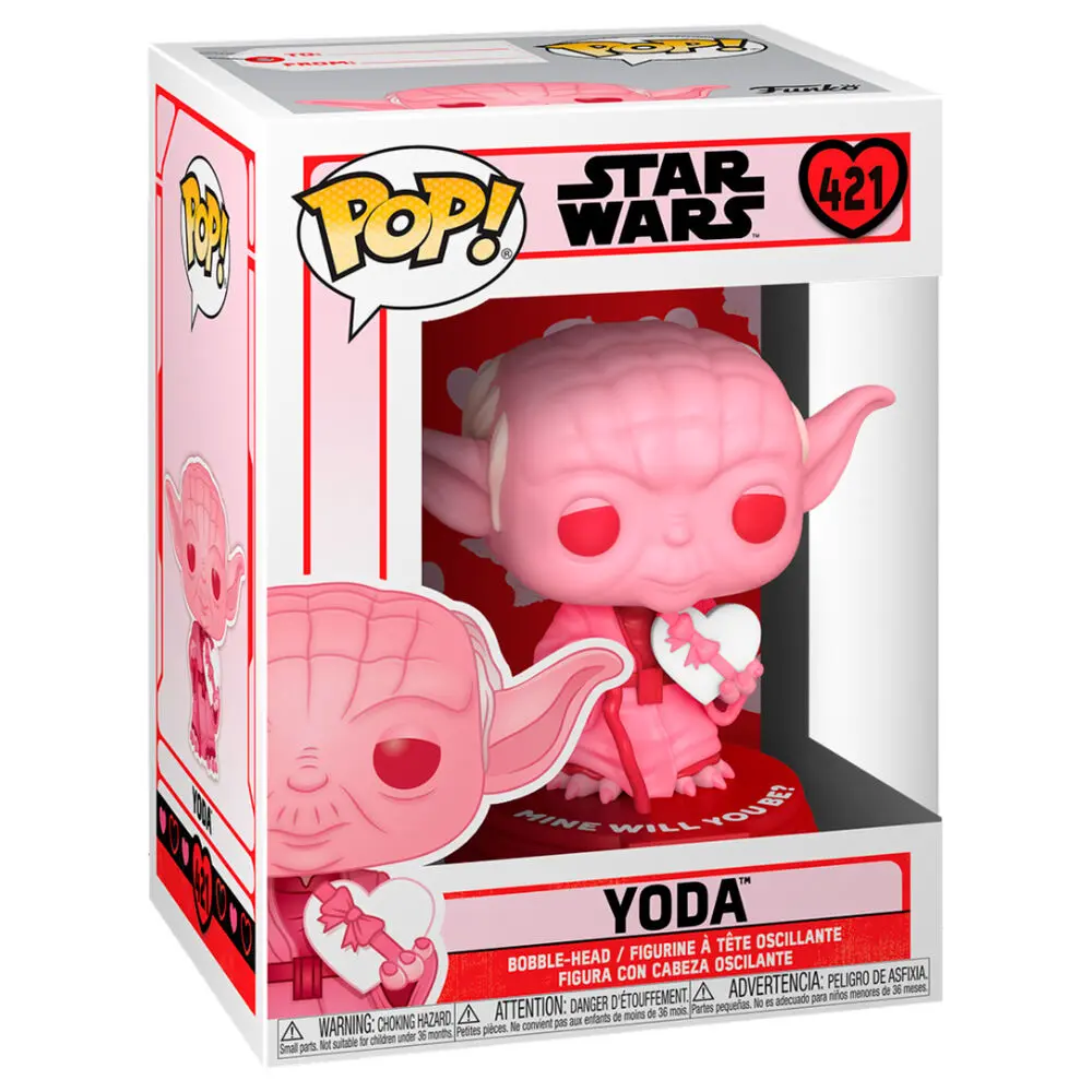 Star Wars Valentines POP! Star Wars Vinyl Figure Yoda w/Heart 9 cm product photo