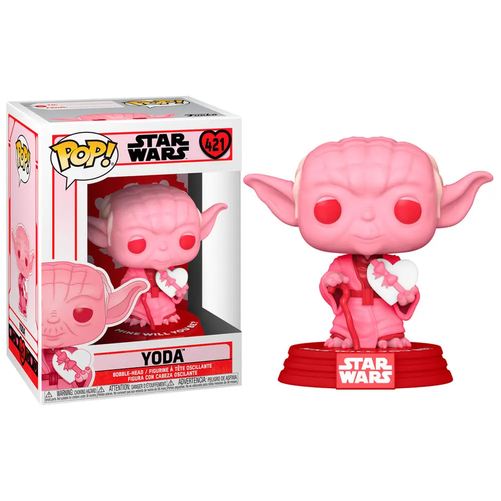 Star Wars Valentines POP! Star Wars Vinyl Figure Yoda w/Heart 9 cm product photo