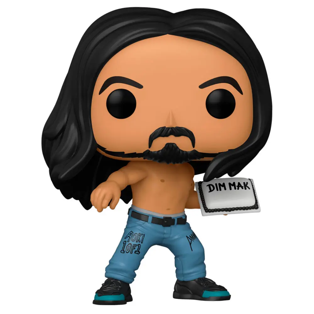 Steve Aoki POP! Rocks Vinyl Figure Steve Aoki w/Cake 9 cm product photo