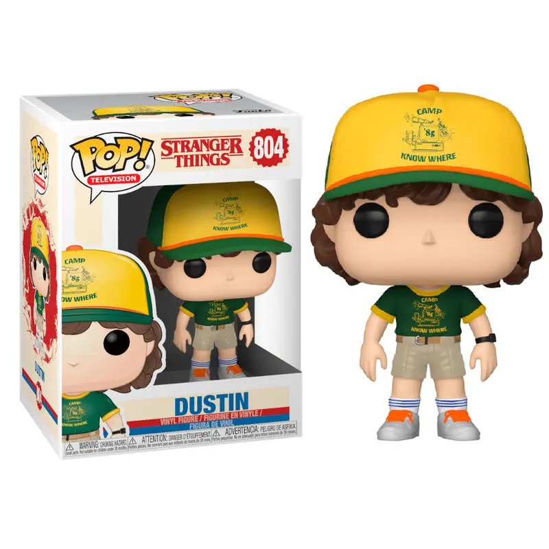 Stranger Things POP! TV Vinyl Figure Dustin (At Camp) 9 cm termékfotó