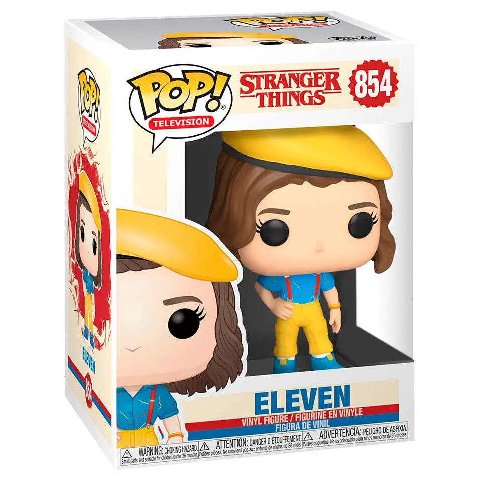 POP figure Stranger Things Eleven in Yellow Outfit Exclusive product photo