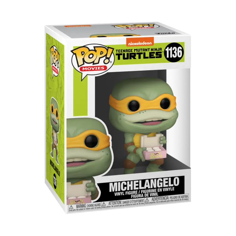 Teenage Mutant Ninja Turtles POP! Movies Vinyl Figure Michaelangelo 9 cm product photo