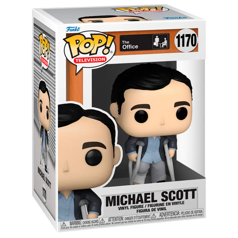 The Office US POP! TV Vinyl Figure Michael Standing w/Crutches 9 cm product photo