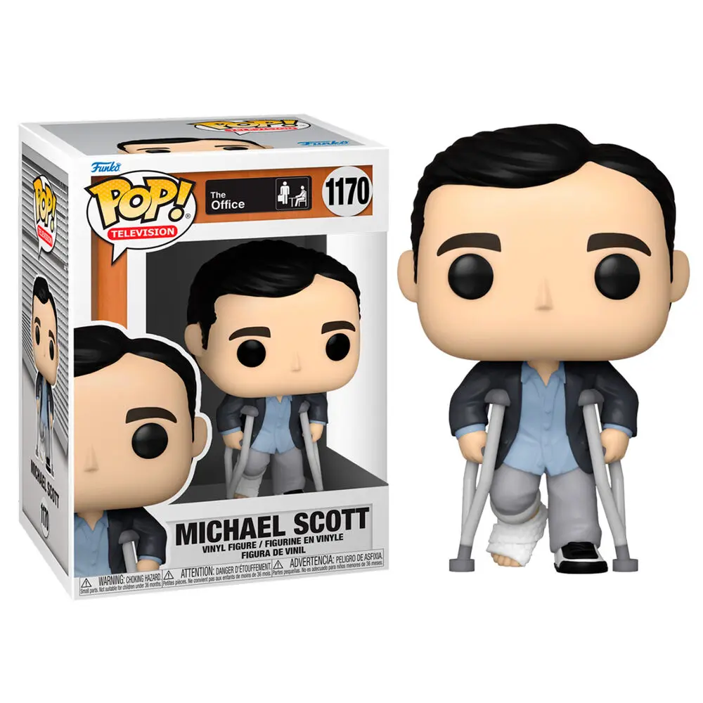 The Office US POP! TV Vinyl Figure Michael Standing w/Crutches 9 cm product photo