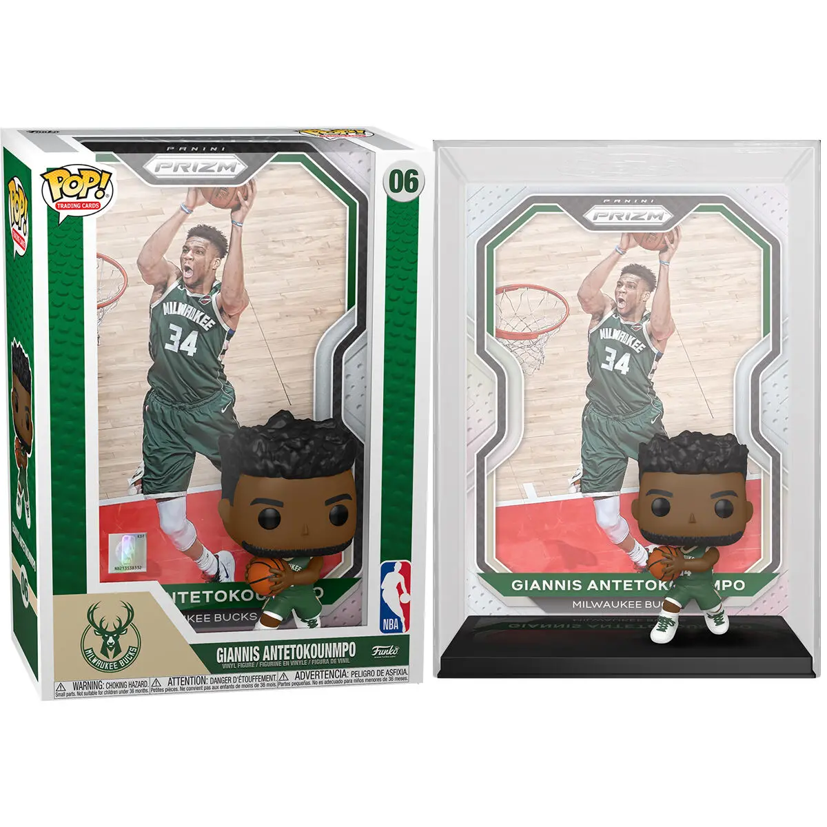 NBA Trading Card POP! Basketball Vinyl Figure Giannis Antetokounmpo 9 cm product photo