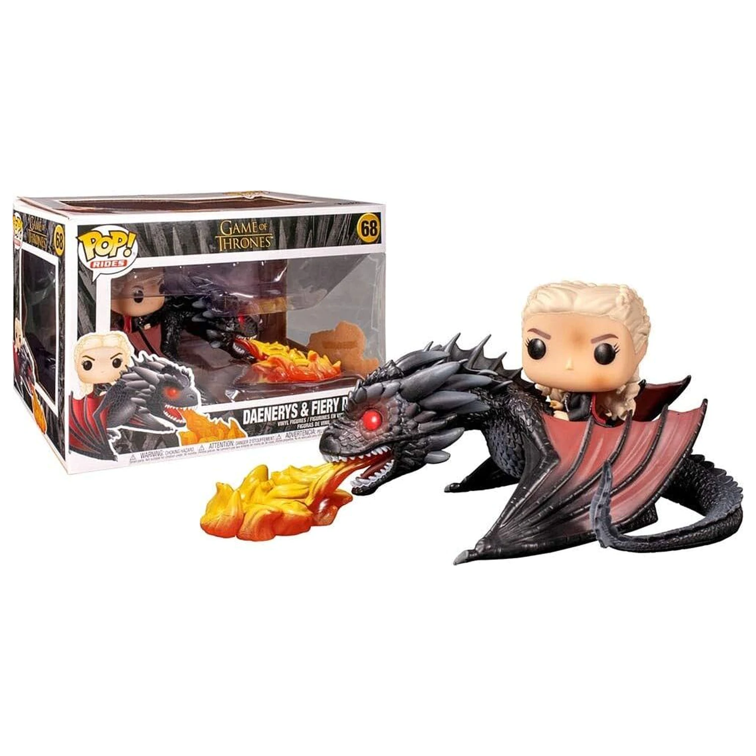 POP figure Game of Thrones Daenerys on Fiery Drogon product photo