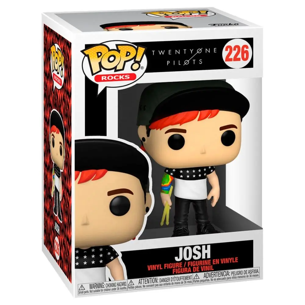 Twenty One Pilots POP! Rocks Vinyl Figure Stressed Out Joshua Dun 9 cm product photo