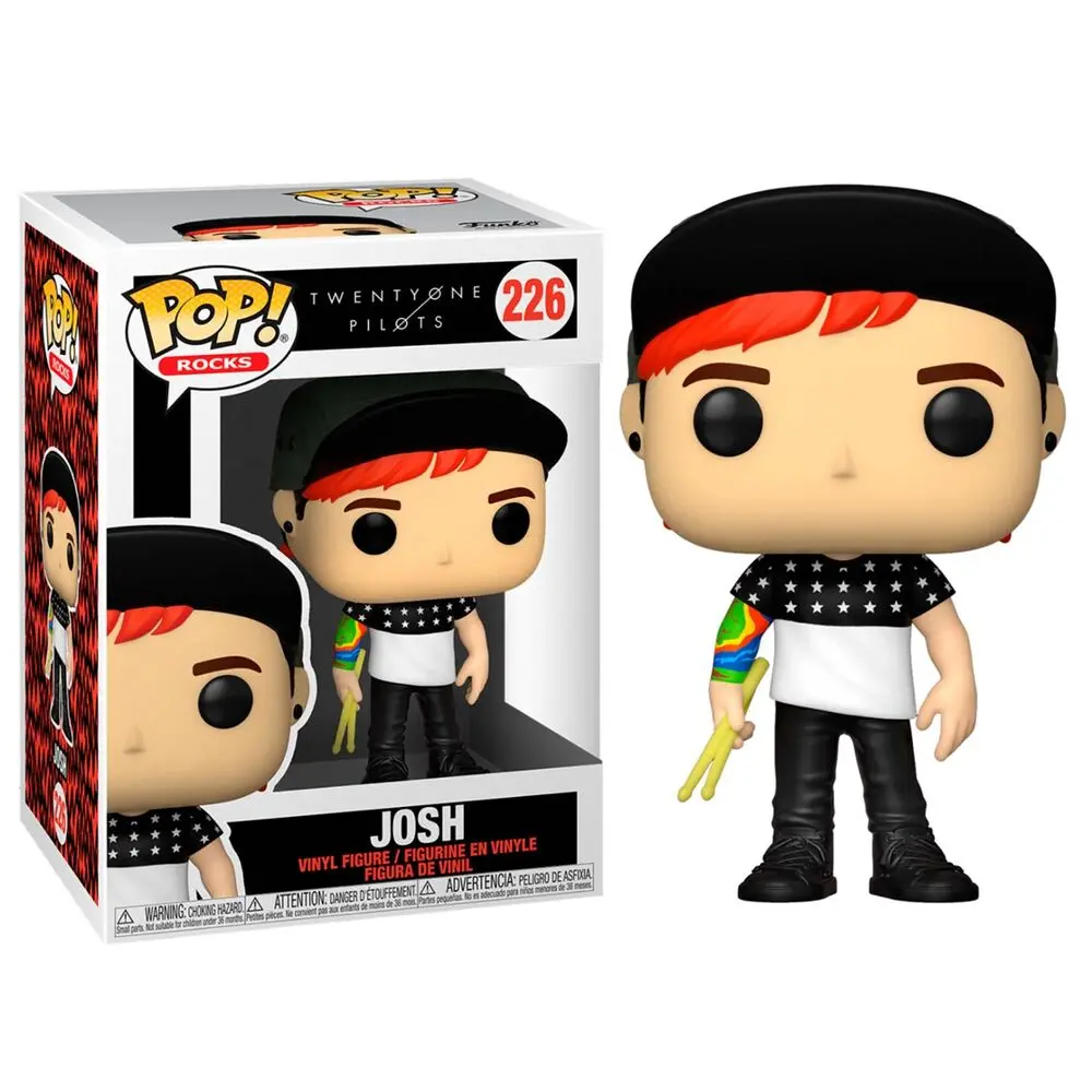 Twenty One Pilots POP! Rocks Vinyl Figure Stressed Out Joshua Dun 9 cm product photo