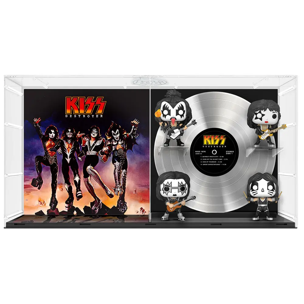 KISS POP! Albums Vinyl Figure 4-Pack Destroyer GITD 9 cm product photo