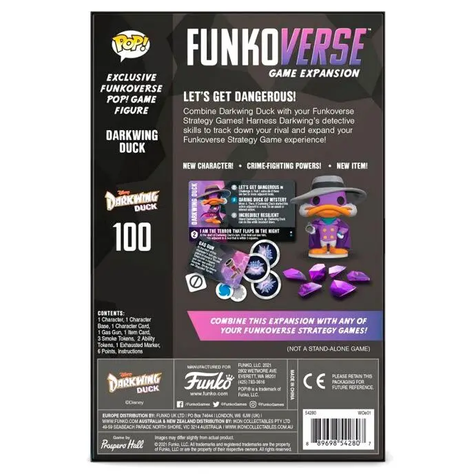 POP Funkoverse English board game Disney Darkwing Duck 1pc product photo