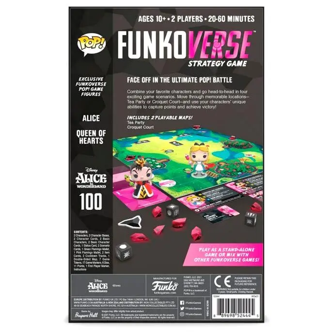 POP Funkoverse English board game Disney Alice in Wonderland 2pcs product photo