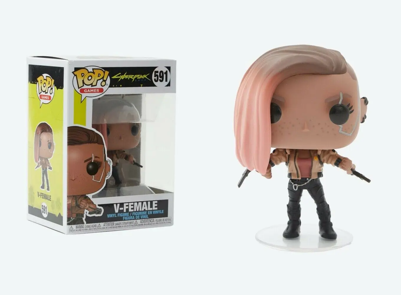 Cyberpunk 2077 POP! Games Vinyl Figure V-Female 9 cm product photo