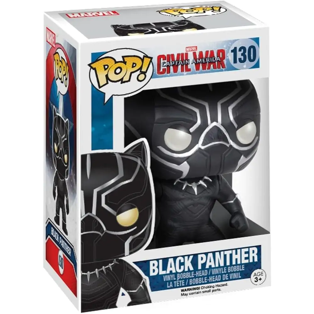 Captain America Civil War POP! Vinyl Bobble-Head Black Panther 10 cm product photo