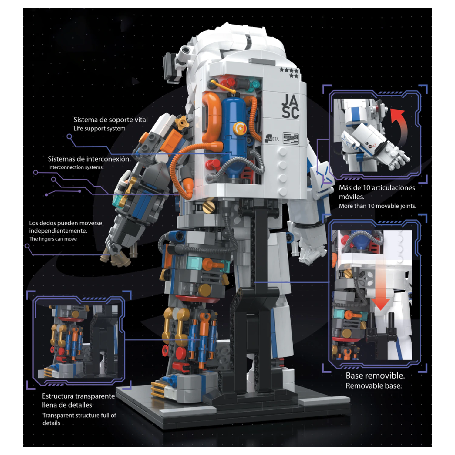 POP SERIES Construction Kit Astronaut 900 pcs product photo