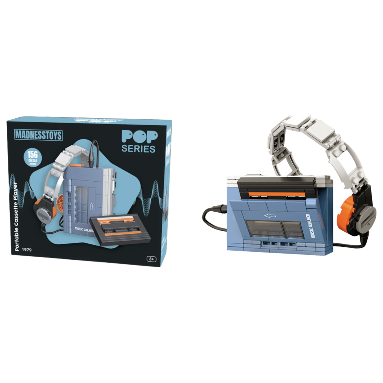 POP Series Construction Kit 1979 Walkman Cassette Player 156pc product photo