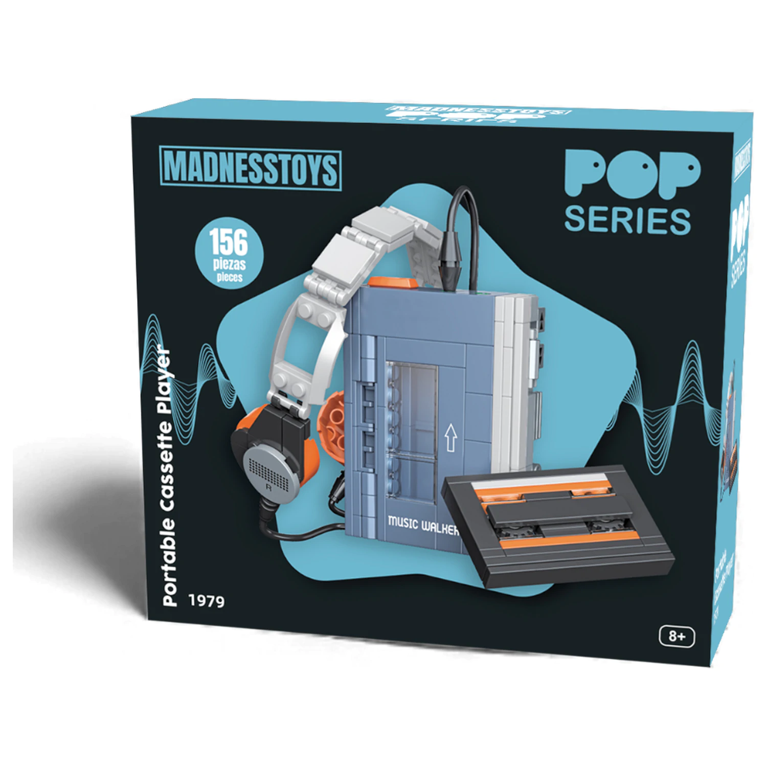 POP Series Construction Kit 1979 Walkman Cassette Player 156pc product photo