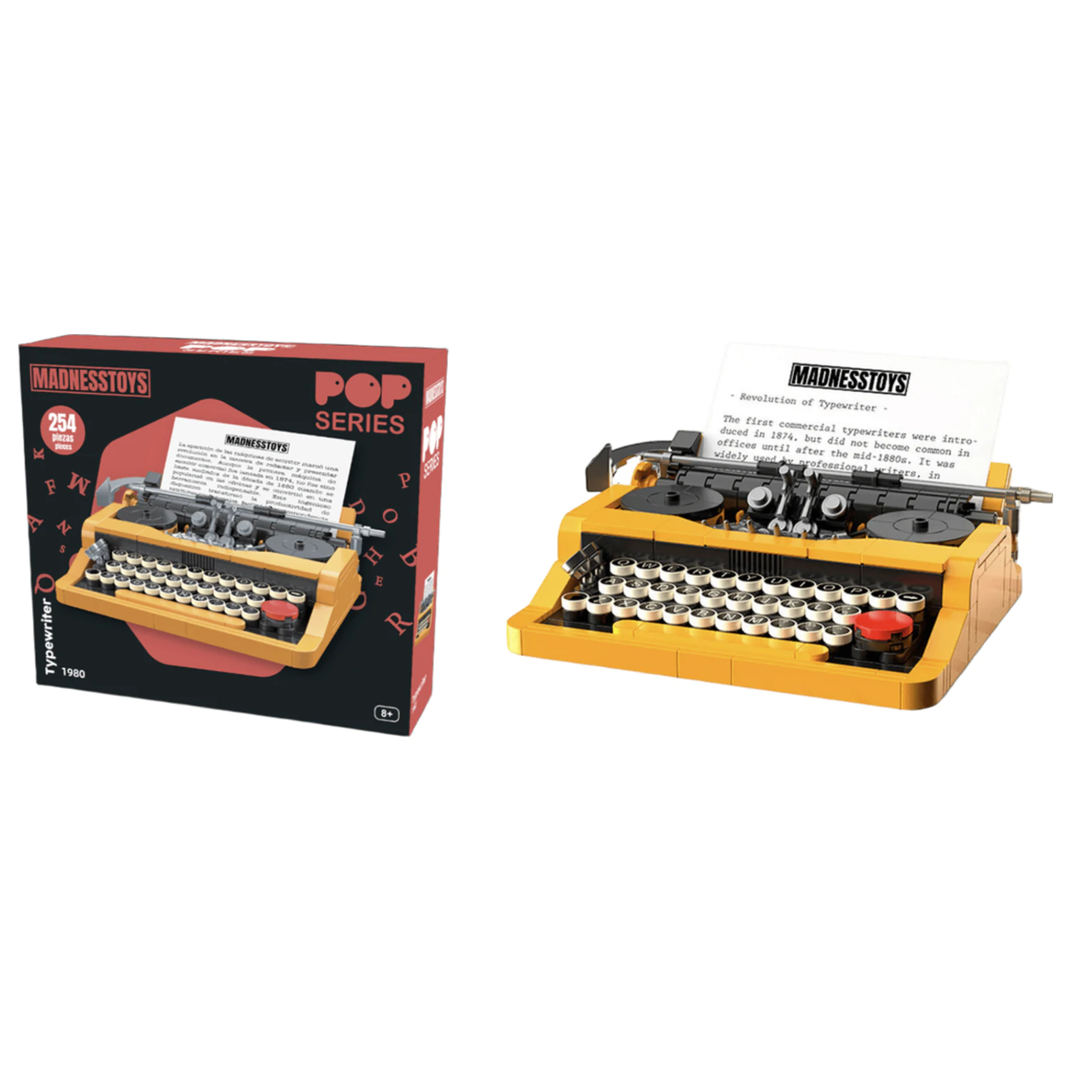POP Series Construction Kit 1980 Typewriter 254pc product photo
