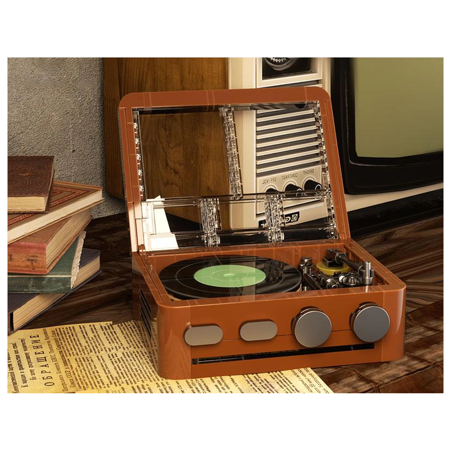 POP! Series Construction Kit Vinyl Record Player 217 pcs product photo