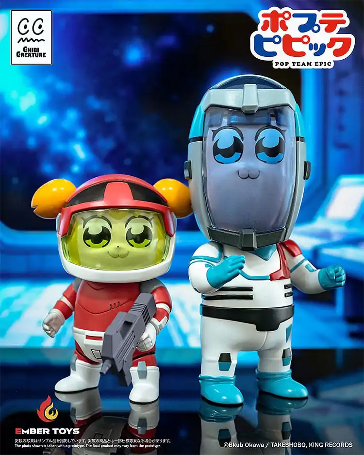 Pop Team Epic Vinyl Figures 2-Pack Chibi Creature Popuko & Pipimi Spacesuit Ver. product photo