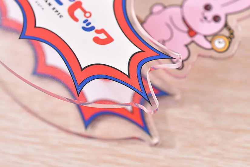 Pop Team Epic GoodSmile Moment Rocking Acrylic Stand Popuko &amp; Rabbit 10 cm product photo