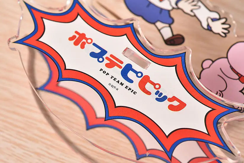 Pop Team Epic GoodSmile Moment Rocking Acrylic Stand Popuko &amp; Rabbit 10 cm product photo