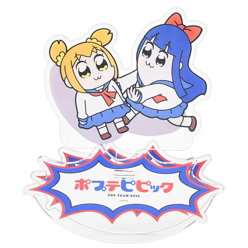Pop Team Epic GoodSmile Moment Rocking Acrylic Stand Popuko &amp; Pipmi 12 cm product photo