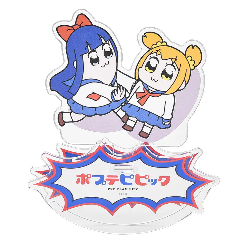 Pop Team Epic GoodSmile Moment Rocking Acrylic Stand Popuko &amp; Pipmi 12 cm product photo