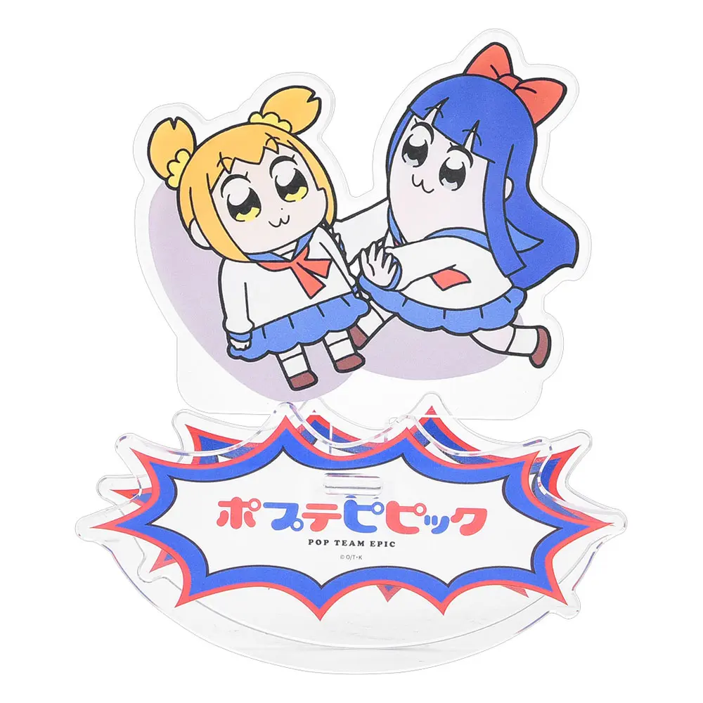 Pop Team Epic GoodSmile Moment Rocking Acrylic Stand Popuko &amp; Pipmi 12 cm product photo