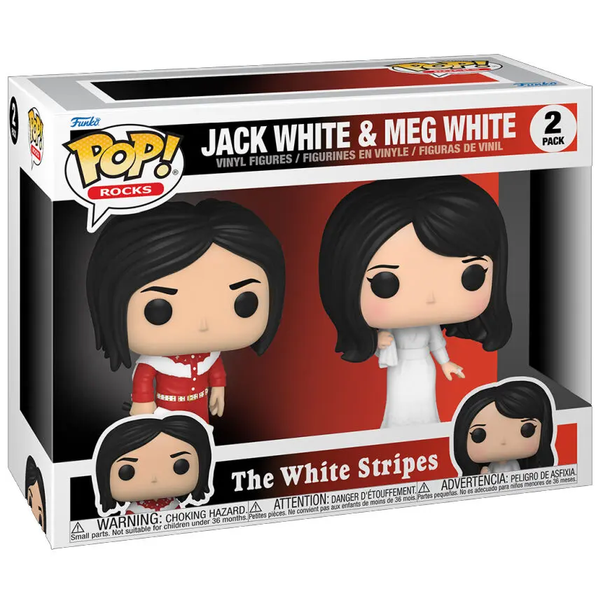 The White Stripes POP! Rocks Vinyl Figures 2-Pack Jack White & Meg White 9 cm termékfotó