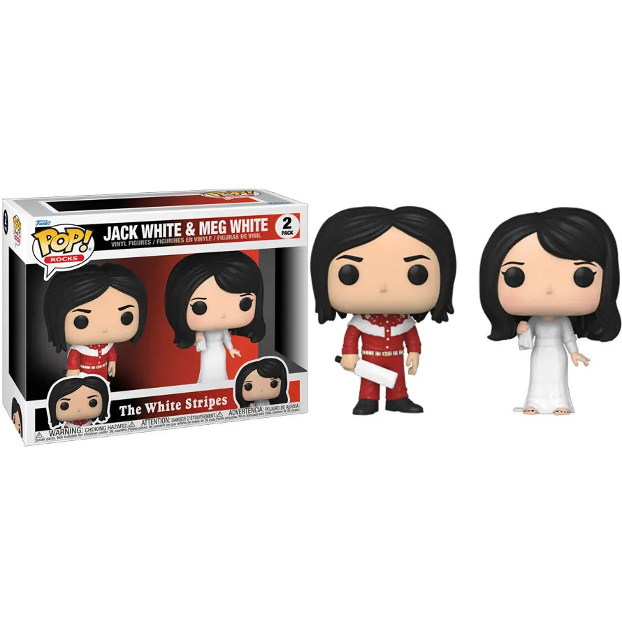 The White Stripes POP! Rocks Vinyl Figures 2-Pack Jack White & Meg White 9 cm termékfotó