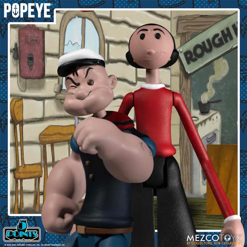 Popeye 5 Points Action Figures Deluxe Box Set 9 cm product photo