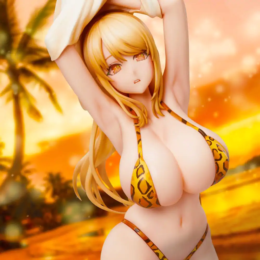 POPQN Illustration PVC Statue Leopard print Swimsuit 21 cm product photo