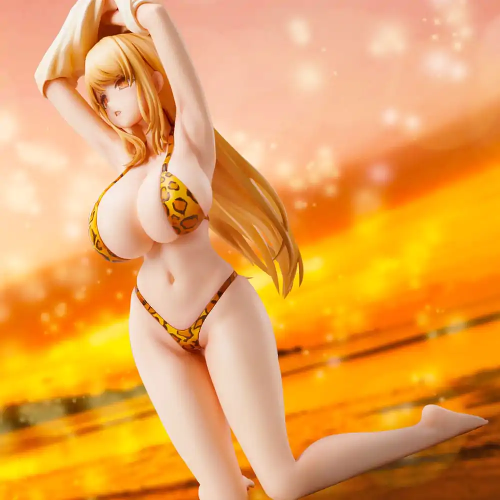 POPQN Illustration PVC Statue Leopard print Swimsuit 21 cm product photo