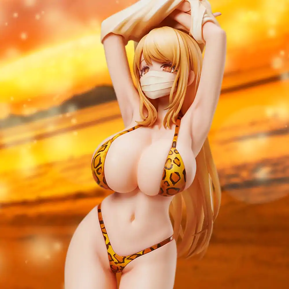 POPQN Illustration PVC Statue Leopard print Swimsuit 21 cm product photo