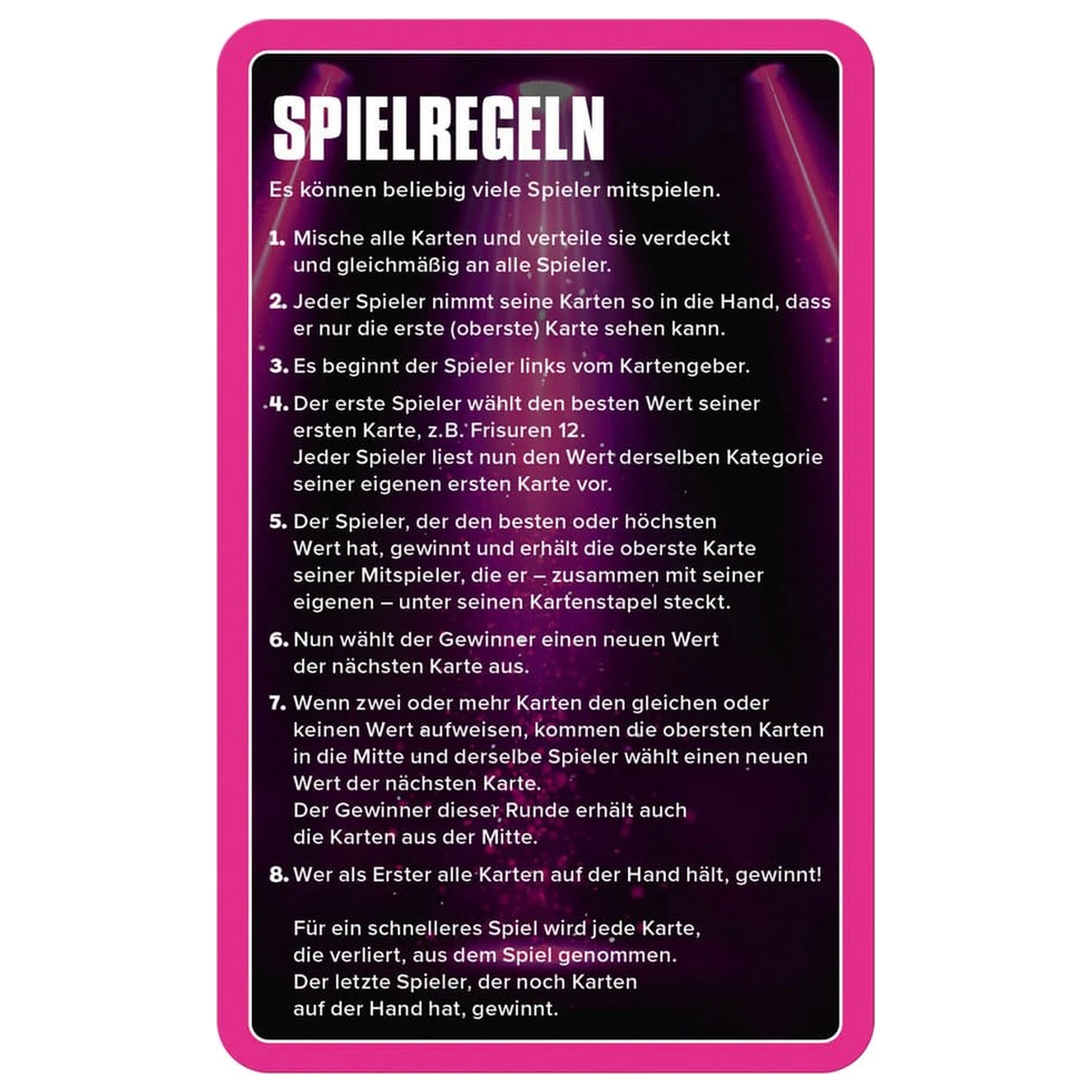 Popstars Card Game Top Trumps *German Version* product photo
