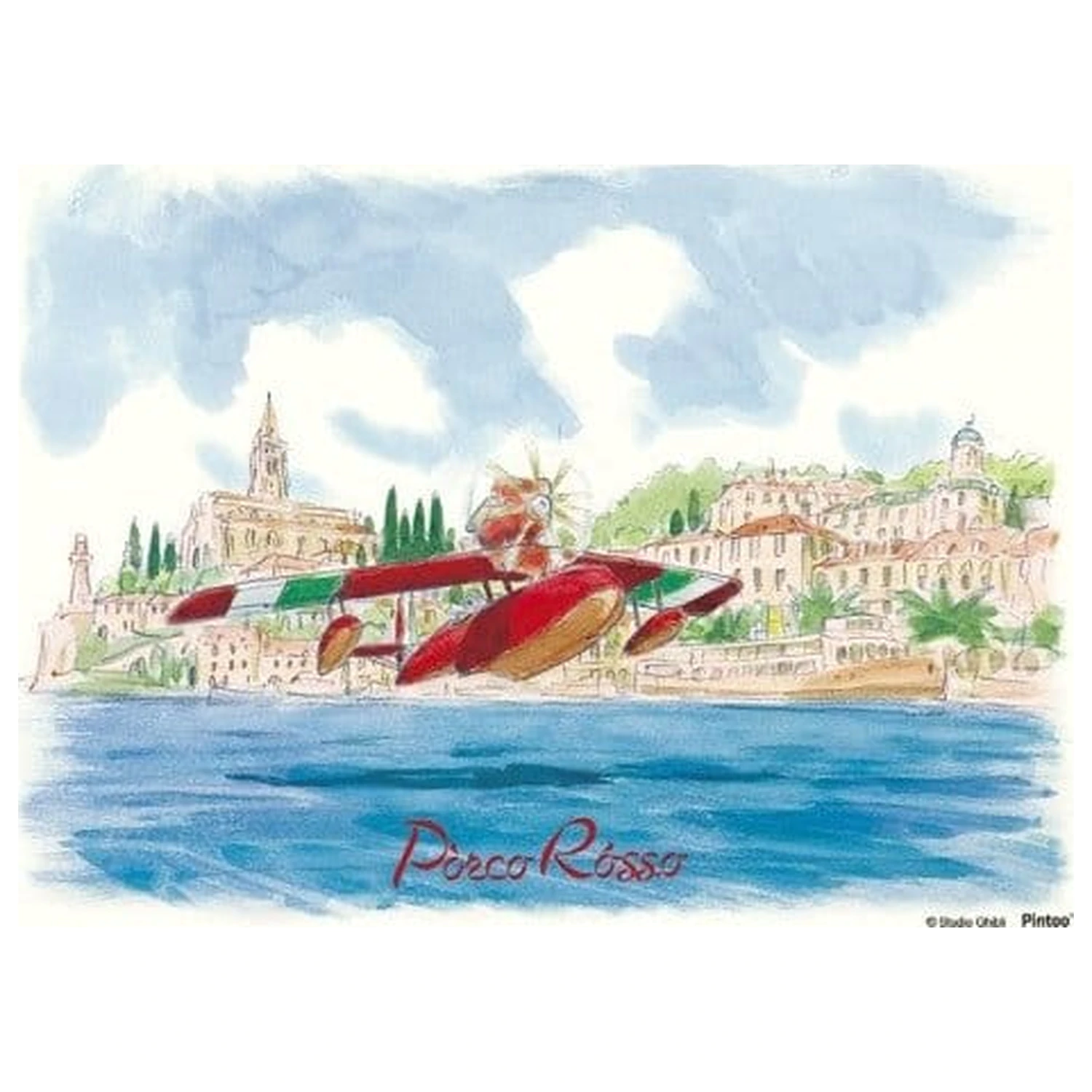 Porco Rosso Puzzle and easel Savoia water landing (150 pieces) product photo