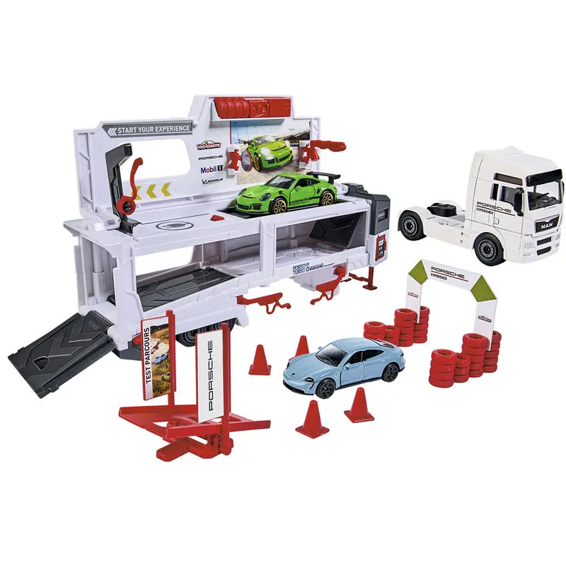 Porsche Experience Truck + 2 metal cars product photo