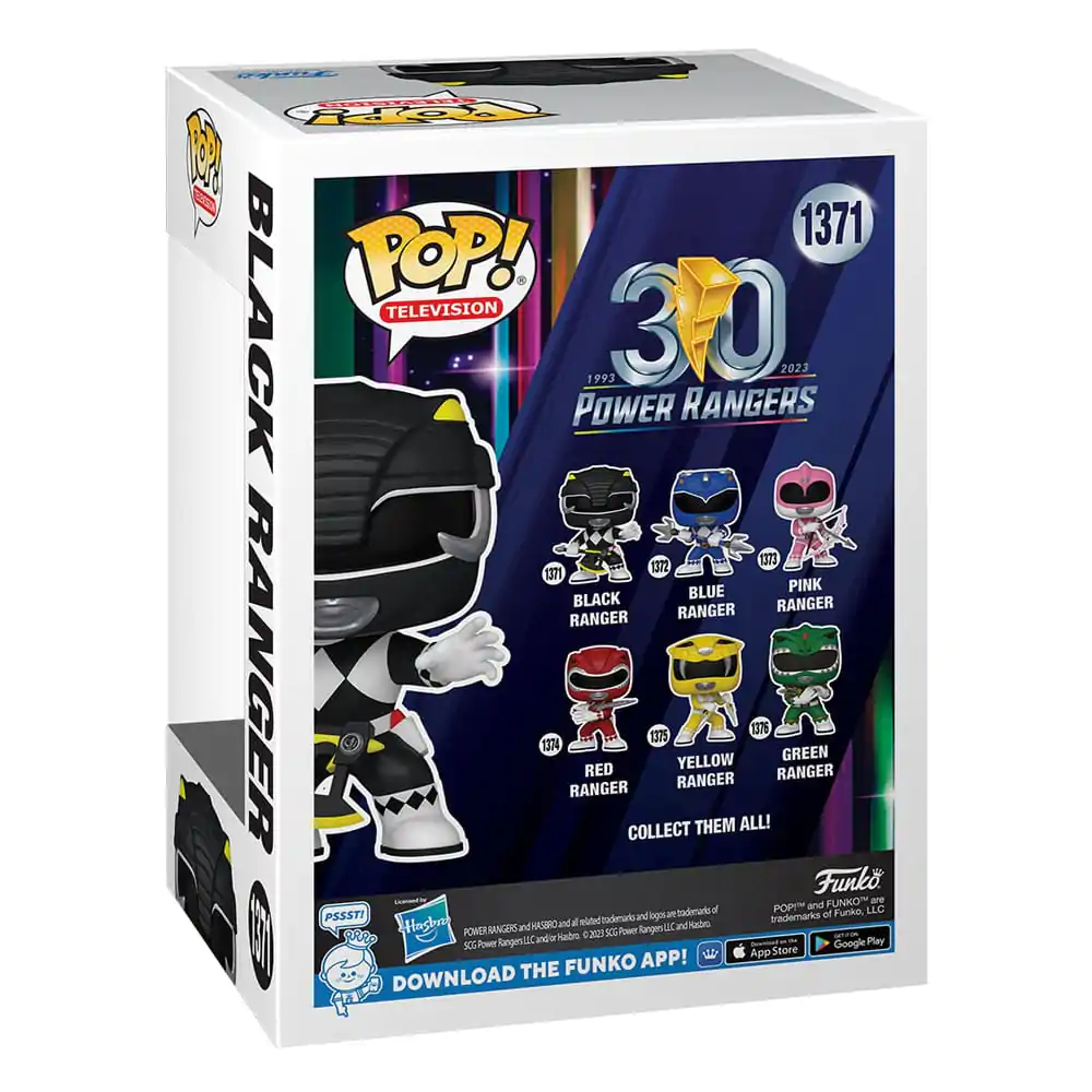 Power Rangers 30th POP! TV Vinyl Figure Black Ranger 9 cm termékfotó