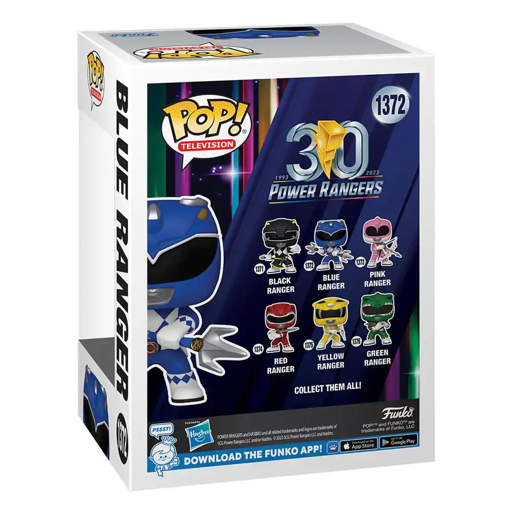 Power Rangers 30th POP! TV Vinyl Figure Blue Ranger 9 cm termékfotó