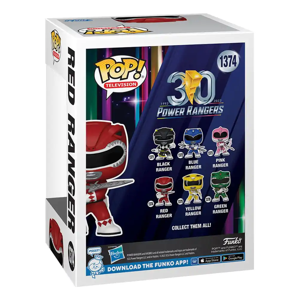 Power Rangers 30th POP! TV Vinyl Figure Red Ranger 9 cm termékfotó