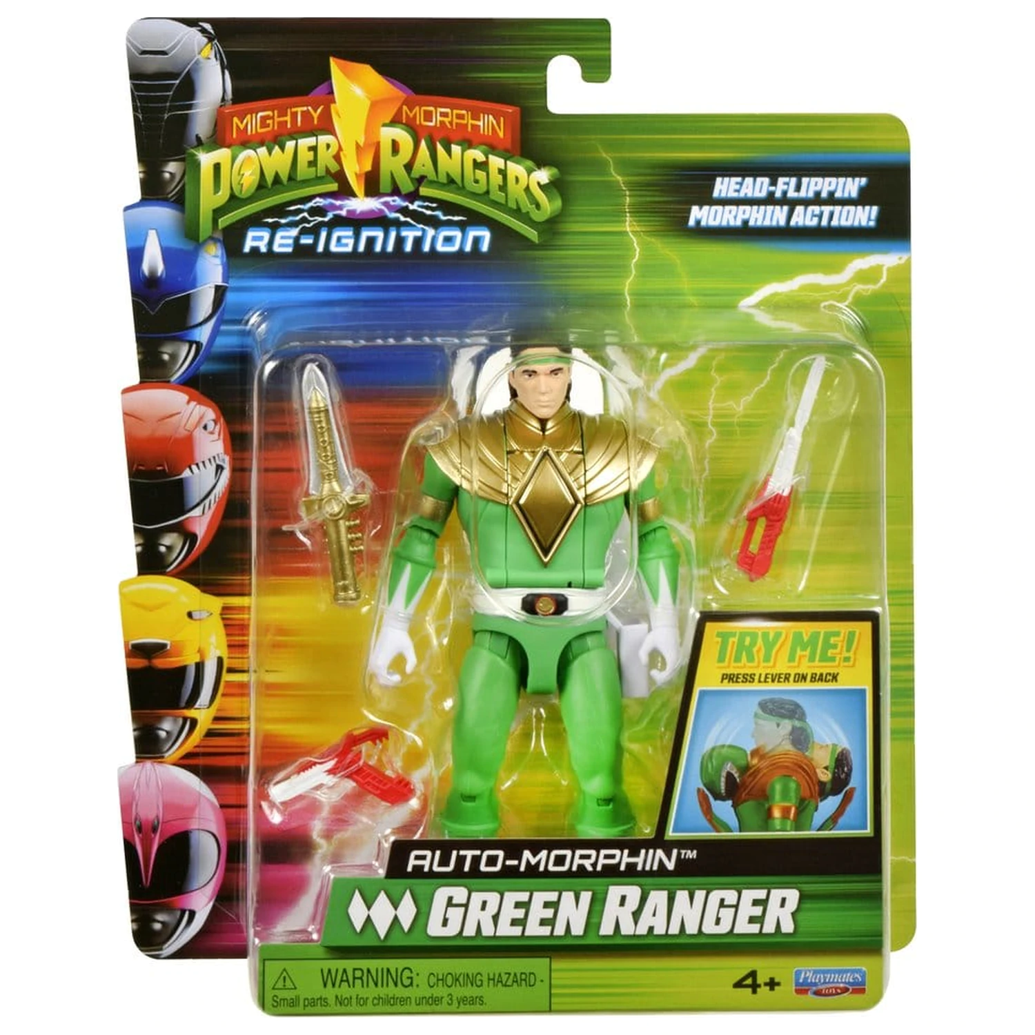 Power Rangers Auto-Morphin Action Figure Green Ranger 15 cm product photo