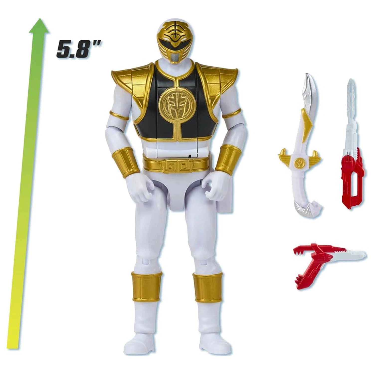 Power Rangers Auto-Morphin Action Figure White Ranger 15 cm product photo