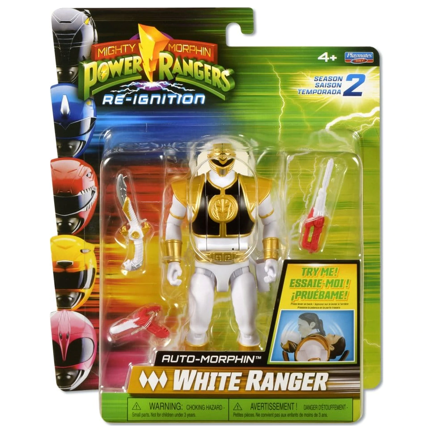 Power Rangers Auto-Morphin Action Figure White Ranger 15 cm product photo