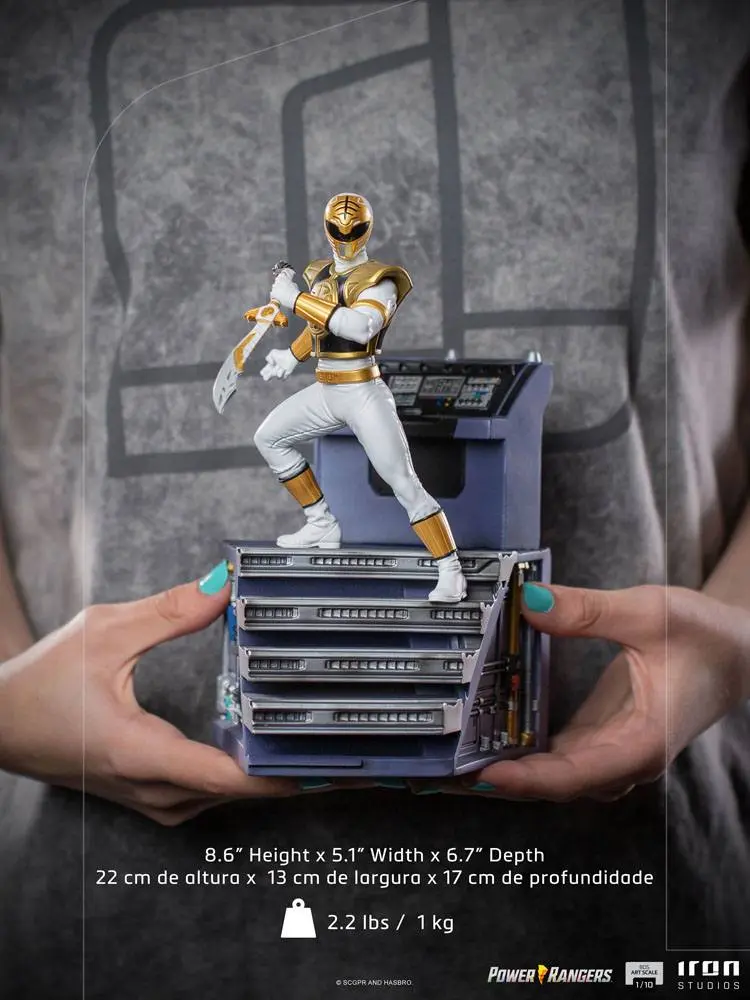 Power Rangers BDS Art Scale Statue 1/10 White Ranger 22 cm product photo