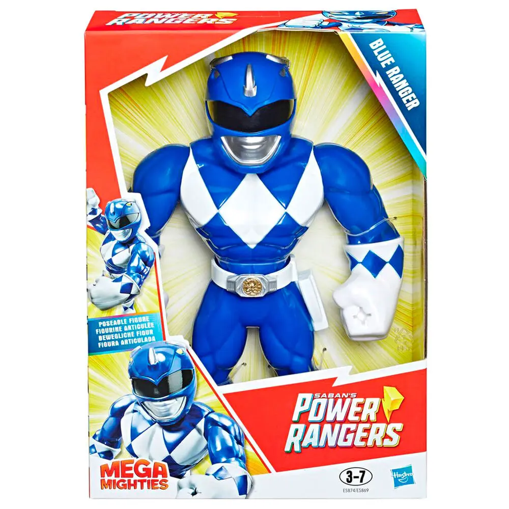 Power Rangers Blue Ranger Mega Mighties figure 25cm product photo