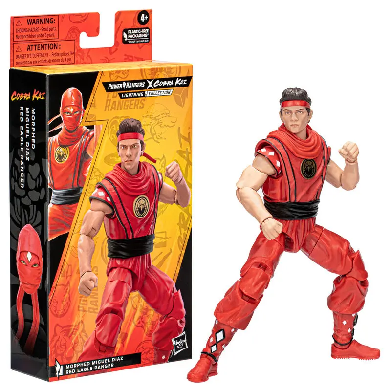 Power Rangers x Cobra Kai Lightning Collection Action Figure Morphed Miguel Diaz Red Eagle Ranger 15 cm termékfotó